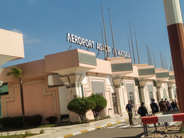 Agadir Al Massira Airport terminal, connecting millions of passengers annually